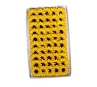 BESTYASH 50 Piezas Cabezas de Girasol Artificiales Decorativas DIY Adornos de Artificiales Decorar Hogar Tienda