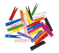 BESTYASH 50 Piezas Clips de Colores Pinzas de Madera para Manualidades Pinzas de Colores para Fotos Clase Unidades para Proyectos de Arte y Organización de Fotos Casa Escuela