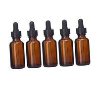 BESTYASH 5paquete Frascos De Vidrio Con Goteo De Botellas Reutilizables Para Aceites Esenciales y Perfumes Para Aromaterapia y Personalizados