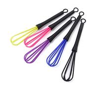BESTYASH 5Piezas Batidor de Plástico para Peluquería de Tinte y Productos Color Aleatorio Herramienta Manual para Salón y Cocina
