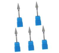 BESTYASH 5piezas Broca Para Manicura Profesional De Tungsteno Cabezal De Pulido Para Uñas y Cutículas Herramienta Salones De y Personal