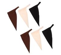 BESTYASH 6 Pañuelos Triangulares Grandes para Mujer, Pañuelo Cabeza Antideslizante de Algodón, Diadema Elástica Lisa en Colores Neutros, Accesorios Versátiles para Uso Diario en Casa