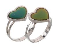 BESTYASH 6piezas Anillo De Cambio De Color Por Joyería Unisex De Estado De Ánimo Anillo Emocional Para Mujeres y