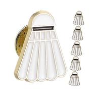 BESTYASH 6piezas Broche de Bádminton de Dibujos Animados Broches de Aleación de Zinc Prendedores de Bádminton para Mochilas Sombreros y Ropa de Atuendo Casual y Festivo