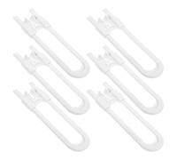 BESTYASH 6piezas Cerradura de Seguridad para Gabinetes y Cajones Cerraduras Deslizantes Forma Pestillos de Seguridad para Cocina Sala de Estar y Dormitorio