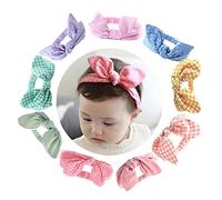 BESTYASH 6Piezas Lazos Elásticos para Cintas para Diademas para Niñas Accesorios Coloridos para Decoración