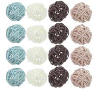 BESTYASH 72 Piezas Bolas de Ratán para Decoración Rústica Relleno para Centros de Mesa y Jarrones Bolas Tejidas Resistentes y Reutilizables para Fiestas y Manualidades