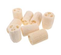 BESTYASH 8 Piezas Esponja Natural de Luffa para Ducha y Limpieza Multiusos Paquete de Unidades Exfoliante Corporal y Esponja Vegetal Rápida Secado para Cocina y Baño