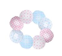 BESTYASH 8 piezas Gorro de Ducha Reutilizable para Mujeres y Niñas Con Banda Elástica Diseño de Puntos y Flores para el Limpieza y Baño