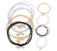 BESTYASH 8 Piezas Liga para el cabello chicas bandas largo accesorios espiral lazos para el cabello para mujeres cabello lazos para el cabello para niñas hair ties tela