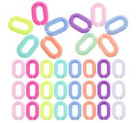 BESTYASH 800piezas Anillas de Enlace Acrílicas Desmontables para Correas de Bolsos Cadenas para Mujer Llaveros y Pulseras DIY Resistentes y Reutilizables