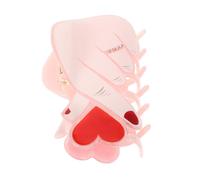BESTYASH Acrílicas Grandes Con Forma De Corazón Para El Día De San Valentín Para Mujer Para El Pelo Con Fijación Fuerte Para Peinar