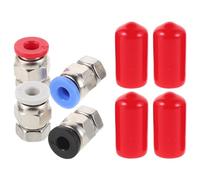 BESTYASH Adaptador de Tubo de Ptfe para Impresora 3d, Conector Neumático Pc4-m6 4x2,5 Mm, Accesorio de Alimentación de Filamento, Paquete 2 Unidades, Compatible Secador de Filamentos