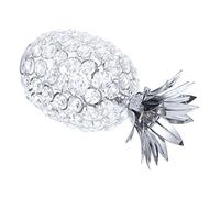 BESTYASH Adorno de Piña de Cristal y Metal para Oficina y Hogar Figurita Decorativa de Piña con Diseño Elegante y Estable Adorno como Pisapapeles Decorativo