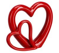 BESTYASH Adornos De Amor Estatua Romántica De Porcelana Escultura De Corazón para Boda Decoración De Corazón De Cerámica Decoraciones De Corazón De Nick Wishing Escultura De Amor