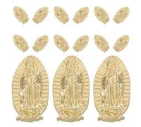 BESTYASH Adornos para Uñas Religiosos de Aleación Metálica Dorada 100 Piezas, Decoración de Manicura Amuletos Budistas, Accesorios Versátiles para Arte de Uñas y Diseño Espiritual