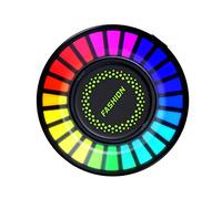 BESTYASH Ambientador De Coche Luz Led Rgb y Clip Para Ventilación, Difusor De Fragancia Inteligente Control Por Voz, Iluminación Ajustable y Ambiente Musical Para Uso Automotriz