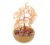 BESTYASH Árbol de Cristal Fortuna para Decoración de Hogar Bonsái de Feng Shui Piedras Naturales Escultura de Riqueza para Buena Suerte y Prosperidad