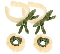 BESTYASH Artefacto de Manga para Lavarse la Cara Diadema Cabello de Spa Conjunto de Diadema y Muñequera para Protección Agua