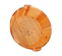 BESTYASH Bañera de Madera para Pies Portátil con Diseño Profundo para Inmersión Total Cubo de Pedicura Spa para Aliviar Tensión y Mejorar Circulación Casa y Viajes