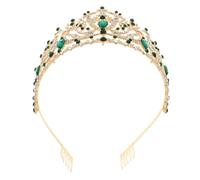 BESTYASH Baroque Queen Crown Rhinestone Bridal Tiaras For Women Wedding Party Headband Vintage Style Comfortable Fit Elegant Crystal Hair Accessories