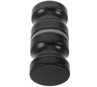 BESTYASH Barra de Apoyo para Ducha para Personas Mayores de Acero Inoxidable 304 Pasamanos Doble Cara para Puerta Corrediza de Vidrio Negra Asidero Seguro para Baño Antideslizante