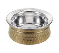 BESTYASH Bol de Curry Tradicional para Arroz y Verduras Olla Decorativa para Fiestas y Cocina Moderna Compatible con Inducción Vajilla Festiva para Cena Hindú