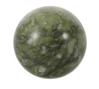 BESTYASH Bola de de Jade Verde Pulida Feng Shui Esfera de Piedra Natural para Meditación y para Ambiente en Escritorio o Estantes