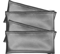 BESTYASH Bolsa de Almacenamiento para Micrófono y Altavoces Pequeños Cremallera de PU, Resistente al Polvo, Organizador Portátil para Equipos de Audio 22X10.5X1Cm para Uso en Karaoke y