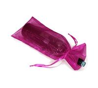 BESTYASH Bolso Para Vino Tinto 20pcs Organza Transparente 37 * 15cm Cordón De Satén