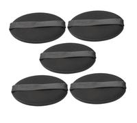 BESTYASH Borlas de Maquillaje Negras 5 Unidades Esponjas Aireadas sin Látex para Base y Polvo Suelto Uso Profesional Hogar y Viaje