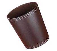 BESTYASH Bote de Basura Redondo de Simple Material Resistente Gran Capacidad para Oficina y Hogar Papelera Decorativa