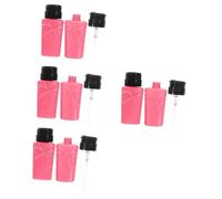 BESTYASH Botella De Prensa De Lavado De Uñas Dispensadores De Quitaesmalte Agente De Mudanzas Botella De Bomba Clavo Vacío El Plastico Rosa 2 Piezas X 4