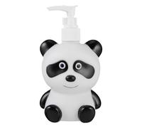 BESTYASH Botella Dispensadora de Loción Infantil Diseño de Panda en Tonos Claros y Oscuros, 300 Ml, Material Seguro, Bomba de Presión Fácil Uso, Adecuado para Champú, Gel y Jabón en Baño
