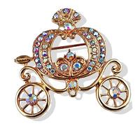 BESTYASH Broche De Calabaza Carro De Cuento De Hadas Para Mujeres Joyas Decorativas Pin De Inoxidable Para Fiestas y Cumpleaños