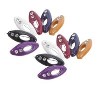 BESTYASH Broche de Chal Gemas de Imitación Plástico y Metal, Alfiler de Seguridad Ligero para Mujer, Accesorio Multifuncional para Bufandas, Suéteres y Pañuelos, Set 12 Piezas, Colores