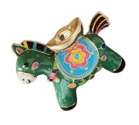 BESTYASH Broche de Dibujos Animados Pin de Solapa Caballo Suerte Colorido y Esmaltado Accesorio para Sombreros Cárdigan o Chal para Banquetes y Celebraciones