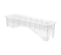 BESTYASH Caja de Almacenamiento para Peines de Cortapelos Eléctricos 8 Ranuras, Tamaño Compacto, Plástico Duradero, para Profesionales de Peluquería, Uso en Salón y Hogar Color