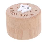 BESTYASH Caja De Madera para Dientes De Leche Diseño De Hada Bonita Caja para Guardar Dientes Perdidos Niño Niña Colección Recuerdo Portadientes Estuche Almacenamiento