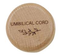 BESTYASH Caja de Recuerdo del Cordón Umbilical para Ñiño, Soporte Rústico de Madera, Compacta y Hermética, Adecuado para Guardar Recuerdos del Recién Nacido en Baby Showers,