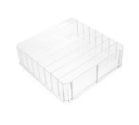 BESTYASH Caja Organizadora Acrílica para Maquillaje con Compartimentos Desmontables Estuche para Sombras y Cosméticos Almacenamiento Práctico para Maquillaje