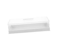 BESTYASH Cake Stand With Lid Rectangular Acrylic Bread Box Lightweight Pastry Display Tray For Bakery Shop And Home Use Transparent Dessert Serving Plate