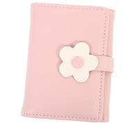 BESTYASH Cartera Mujer PU De Tres Plegados Diseño De Flor Monedero Compacto y Ligero Tarjetero para Chicas y Mujeres para Uso Diario y Salidas