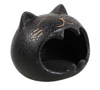 BESTYASH Cenicero de con Diseño de Gato Espacioso y Resistente al Viento Cenicero sin Humo para Decoración de Patio Hogar y Oficina Accesorio Decorativo Moderno