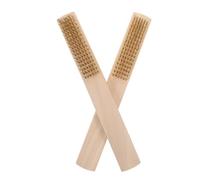 BESTYASH Cepillos de Alambre de Cobre para Limpieza Automotriz 2 Piezas Mango Ergonómico Tamaño Mediano Ideales para Probar Películas de Coche Limpiar Parrillas Mampostería y Piezas