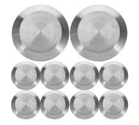 BESTYASH Clavos Táctiles 3,5x3,5cm de Acero Inoxidable 10 Piezas Rendimiento Fiable y Señalización para Pavimentos Antideslizantes para Caminos Peatonales y Zonas Escolares al Aire Libre