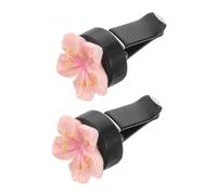 BESTYASH Clip Ambientador para Coche con Flores Color Rosa Perfumador para Aire Acondicionado Decoración Interior Femenina para Mayoría de
