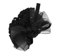 BESTYASH Clip De Cabello Moño Elegante Para Personal De y Redecilla Para Moño Accesorio Práctico y Adaptable Para Enfermeras y Azafatas Color Negro