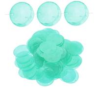 BESTYASH Conchas Naturales Redondas de 5 Cm Doble Orificio, 100 Piezas para Hacer Joyas Diy, Colgantes para Pendientes y Carillones de Viento, Accesorio Artesanal para Decoración