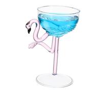 BESTYASH Copa de Vino Flamenco Decorativa de Vidrio Translucido para Fiesta Cóctel y Boda Vaso Único Elegante para Celebraciones